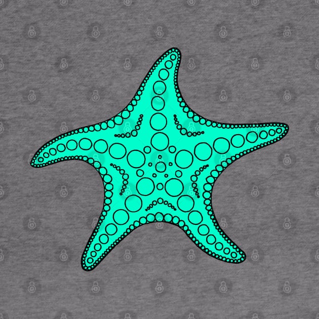 Starfish (black/cyan) by calenbundalas